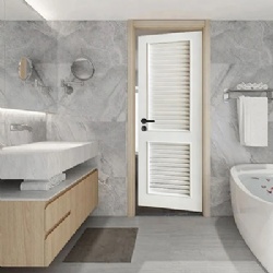 Bathroom Wooden Venting Full Louver Door