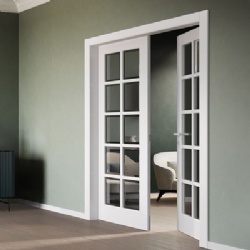 Hinged French Wood Door